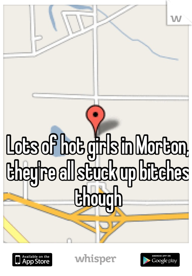 Lots of hot girls in Morton, they're all stuck up bitches though