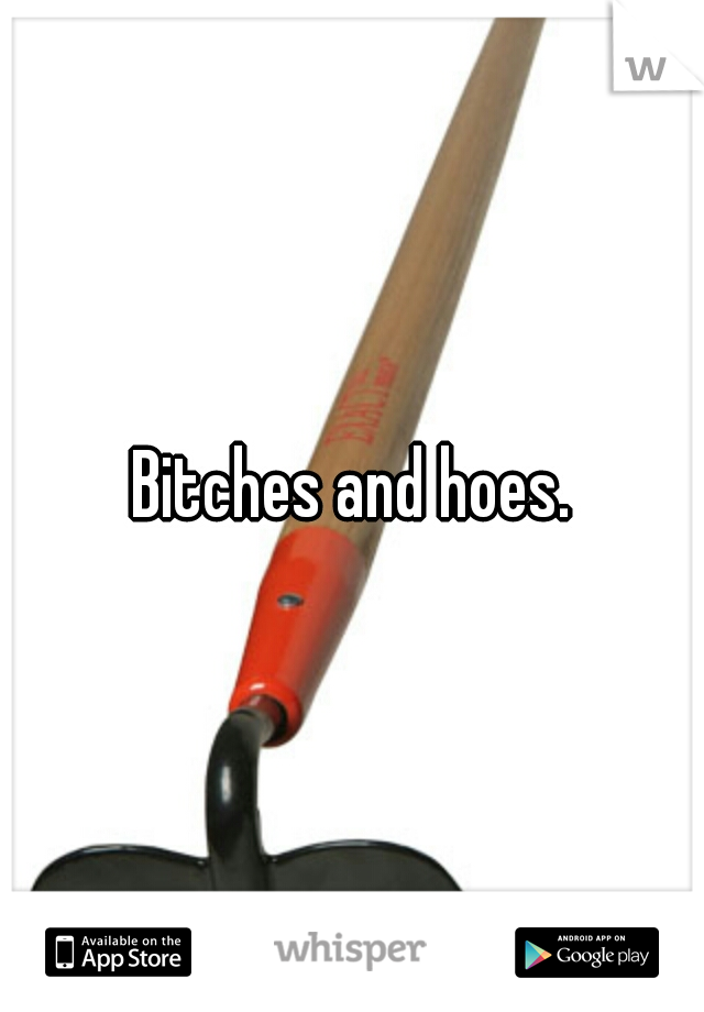 Bitches and hoes.