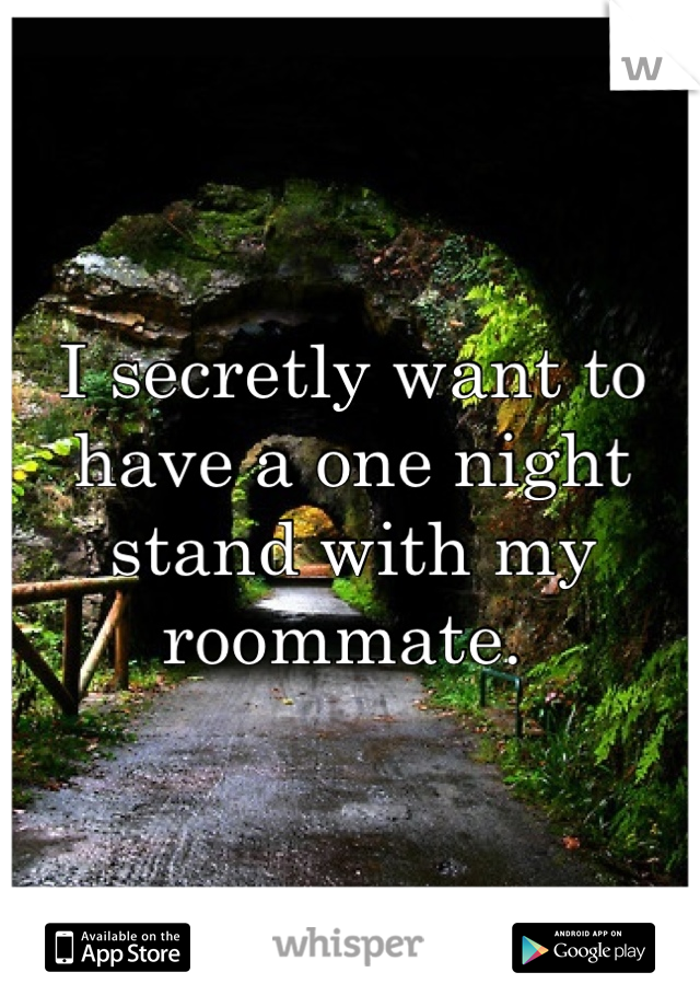 I secretly want to have a one night stand with my roommate. 