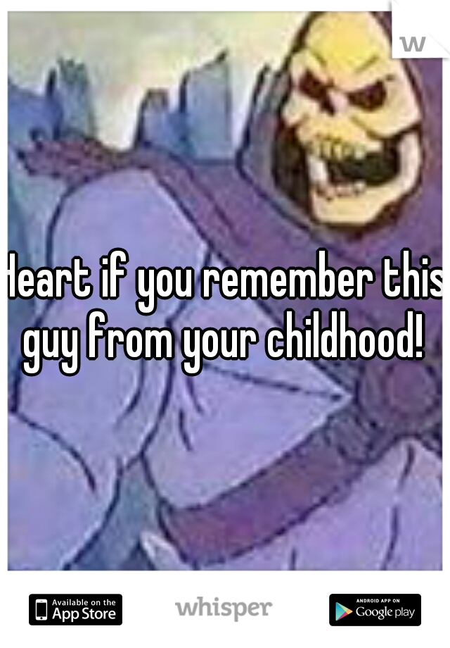 Heart if you remember this guy from your childhood! 