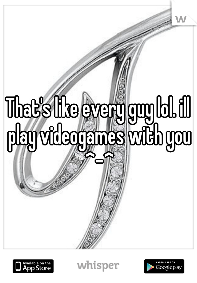 That's like every guy lol. ill play videogames with you ^-^