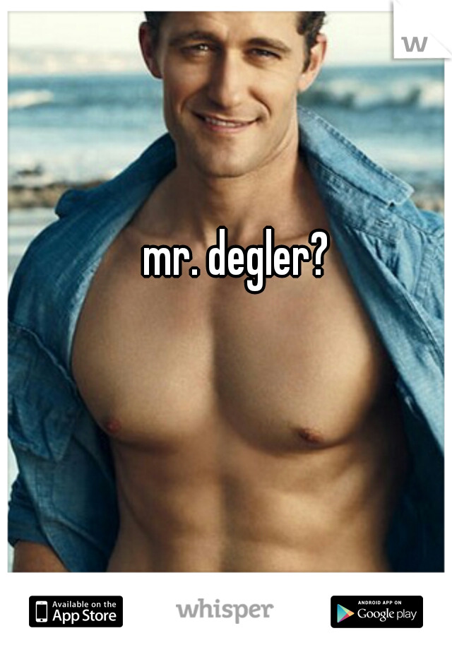 mr. degler?