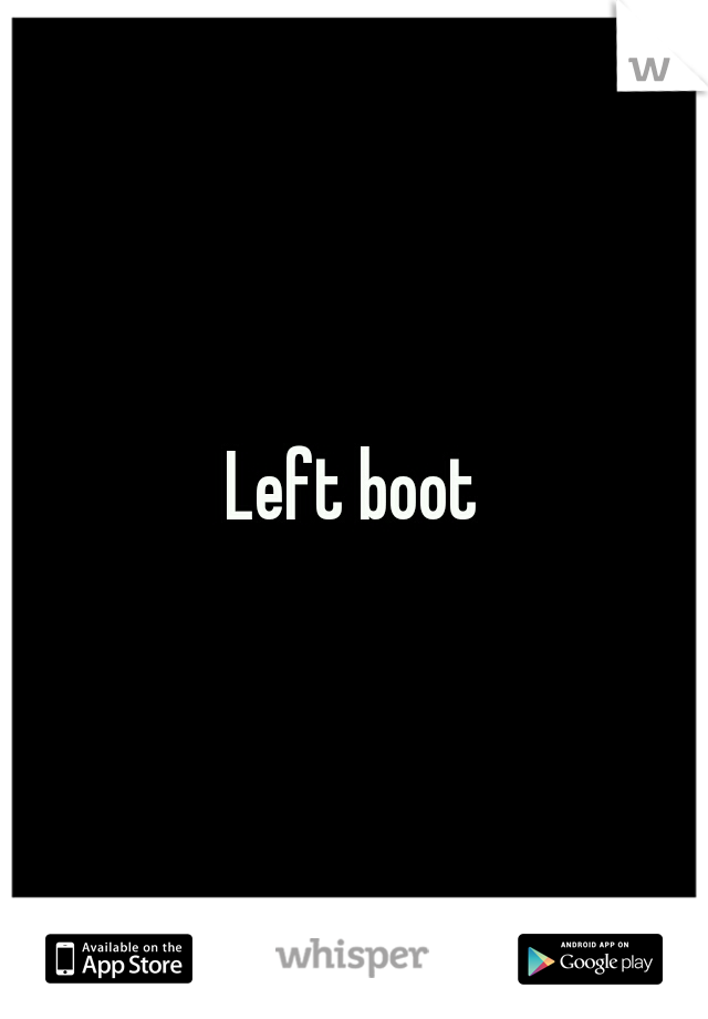 Left boot