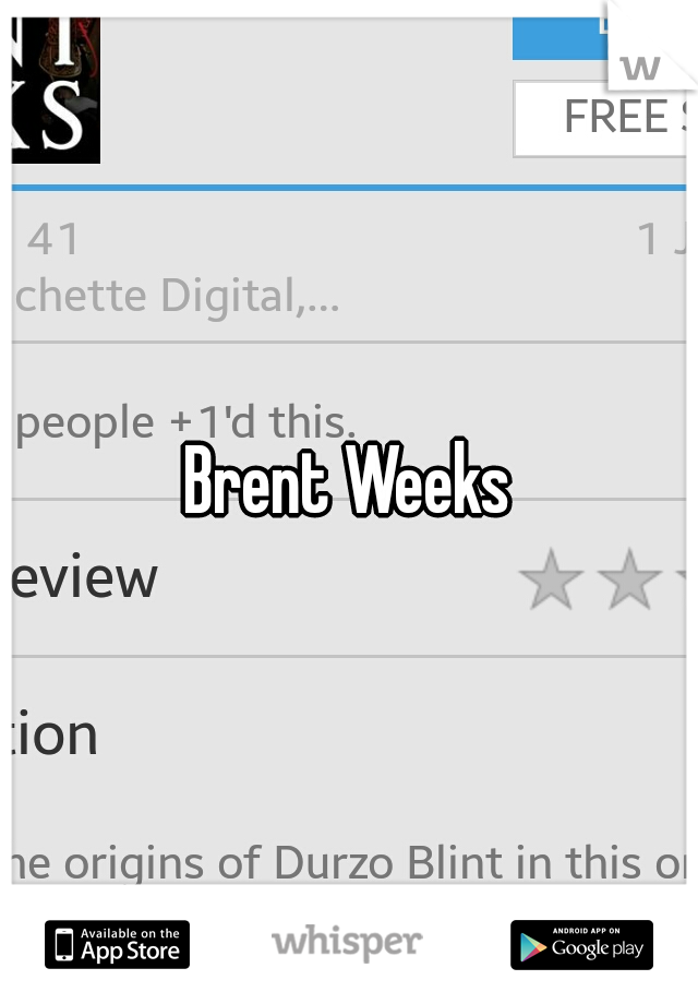 Brent Weeks