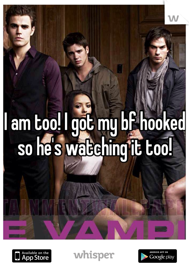 I am too! I got my bf hooked so he's watching it too!