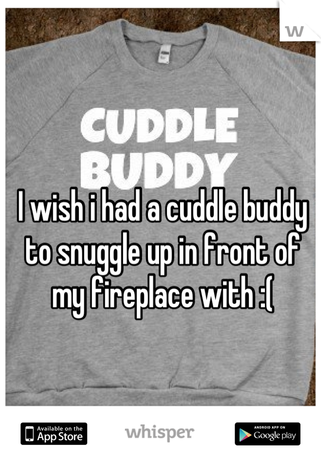 I wish i had a cuddle buddy to snuggle up in front of my fireplace with :(