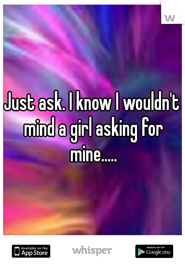 Just ask. I know I wouldn't mind a girl asking for mine.....