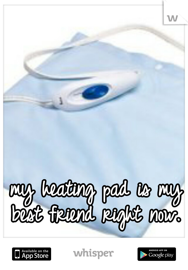 my heating pad is my best friend right now. 