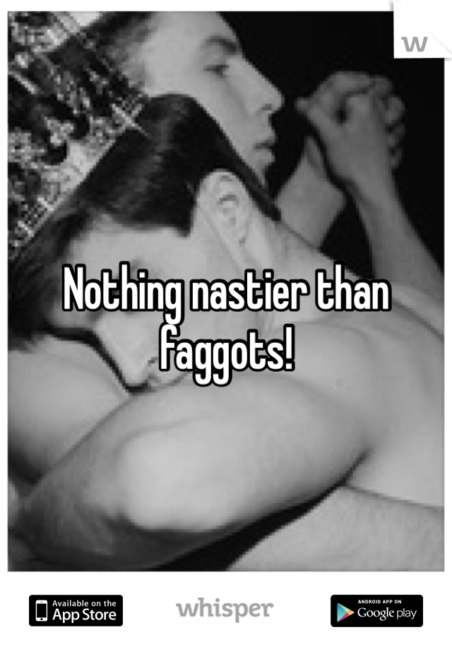 Nothing nastier than faggots!