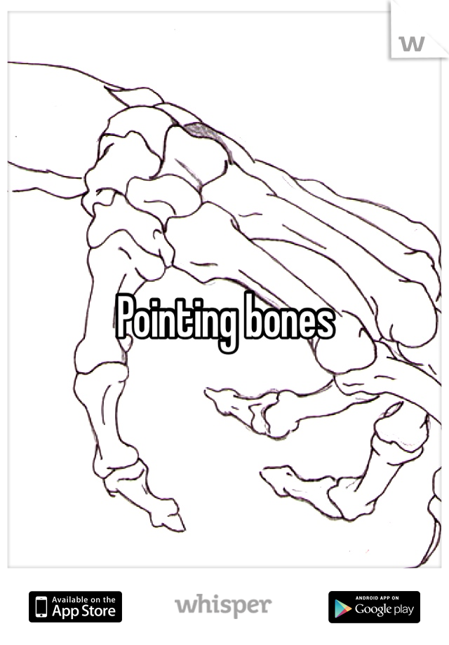 Pointing bones