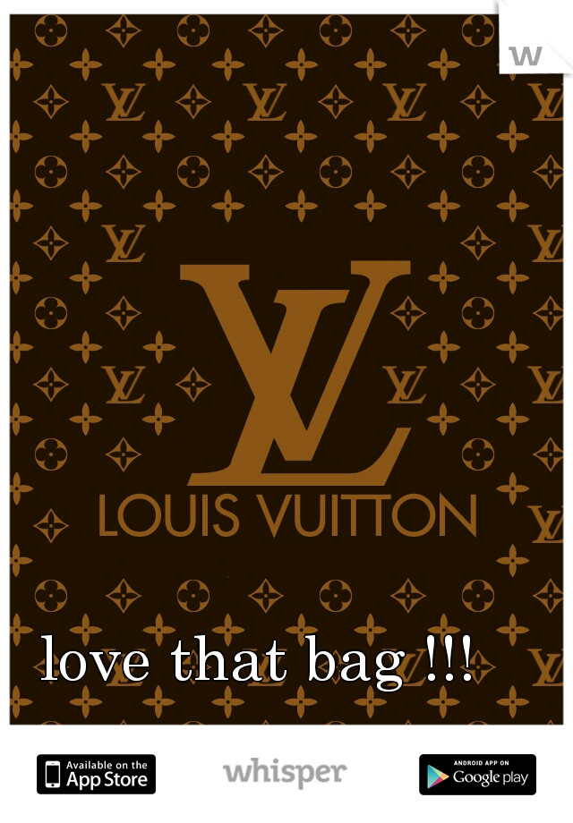 love that bag !!! 