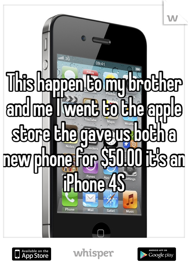 This happen to my brother and me I went to the apple store the gave us both a new phone for $50.00 it's an iPhone 4S 