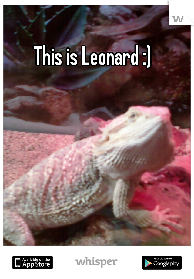 This is Leonard :)