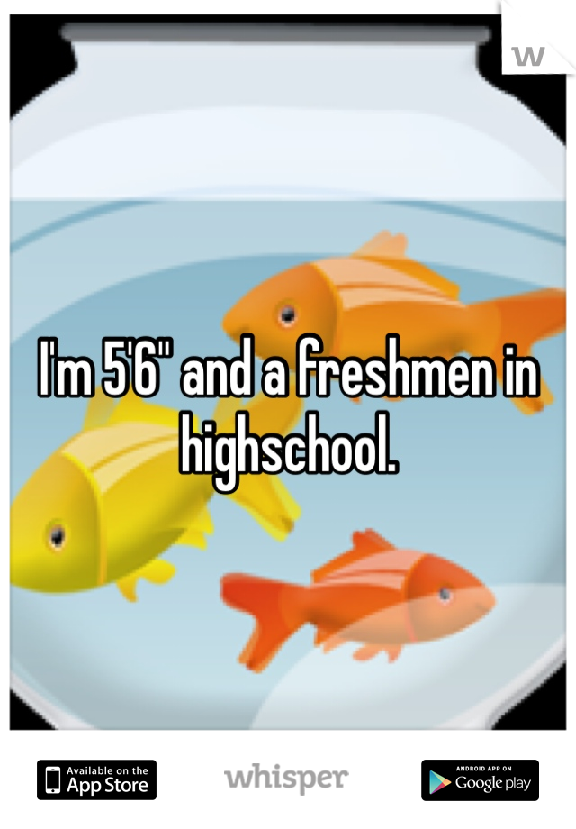 I'm 5'6" and a freshmen in highschool. 