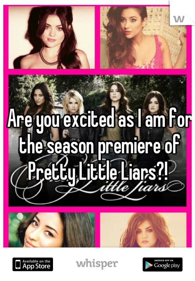 Are you excited as I am for the season premiere of Pretty Little Liars?! 
