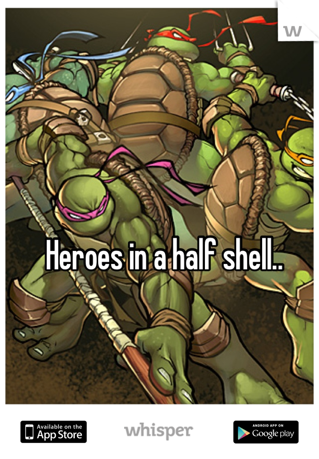Heroes in a half shell..