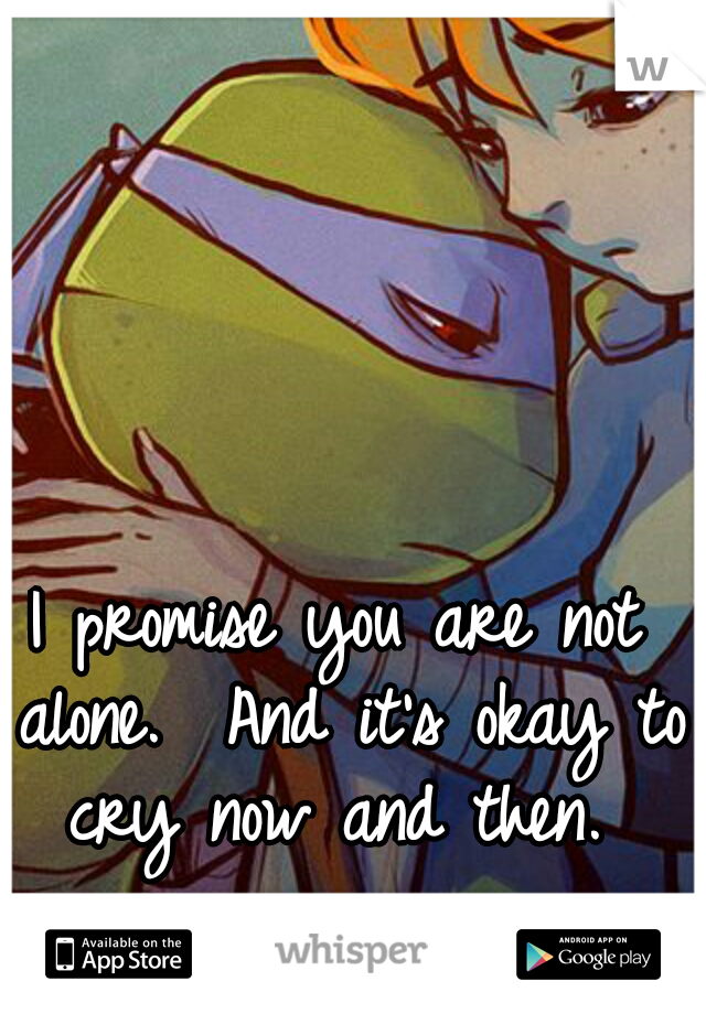 I promise you are not alone.  And it's okay to cry now and then. 
