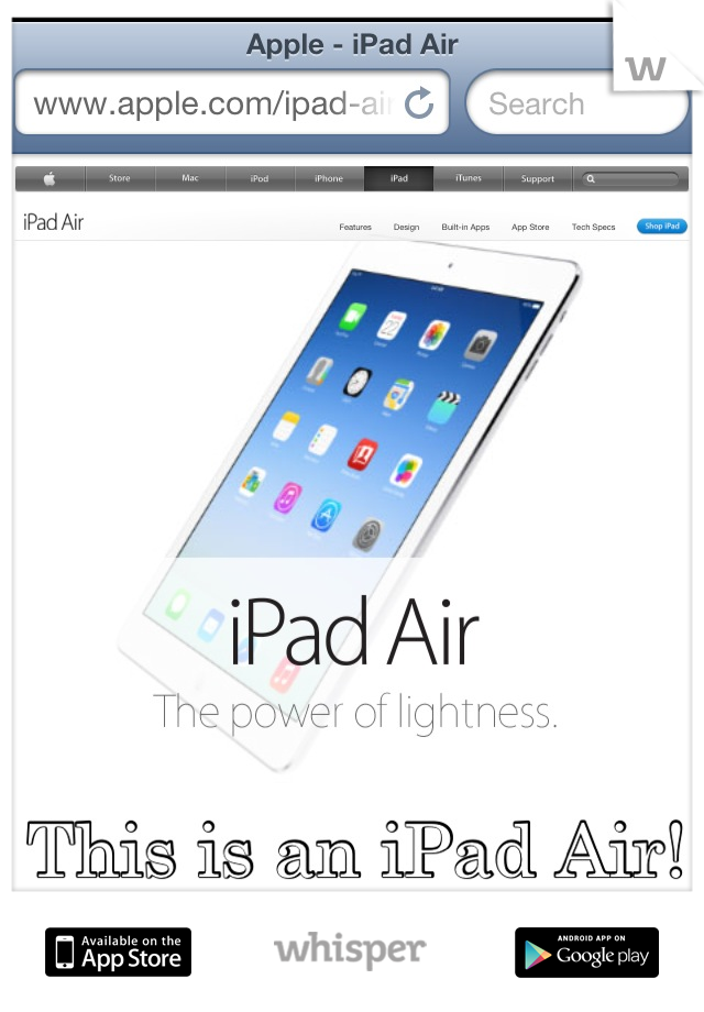This is an iPad Air!