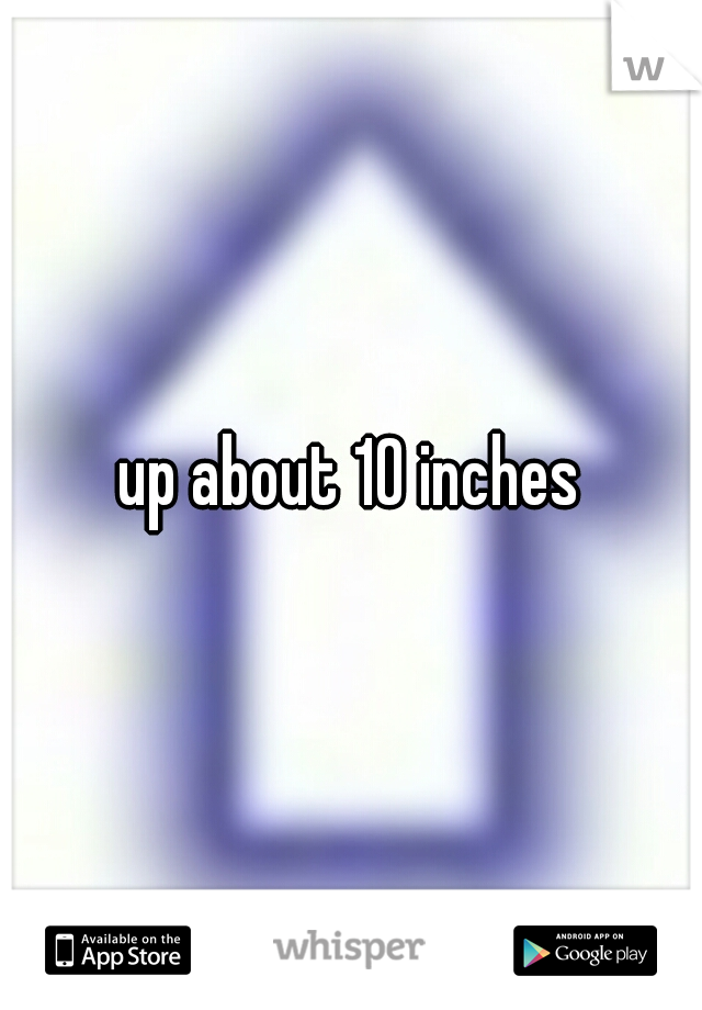 up about 10 inches