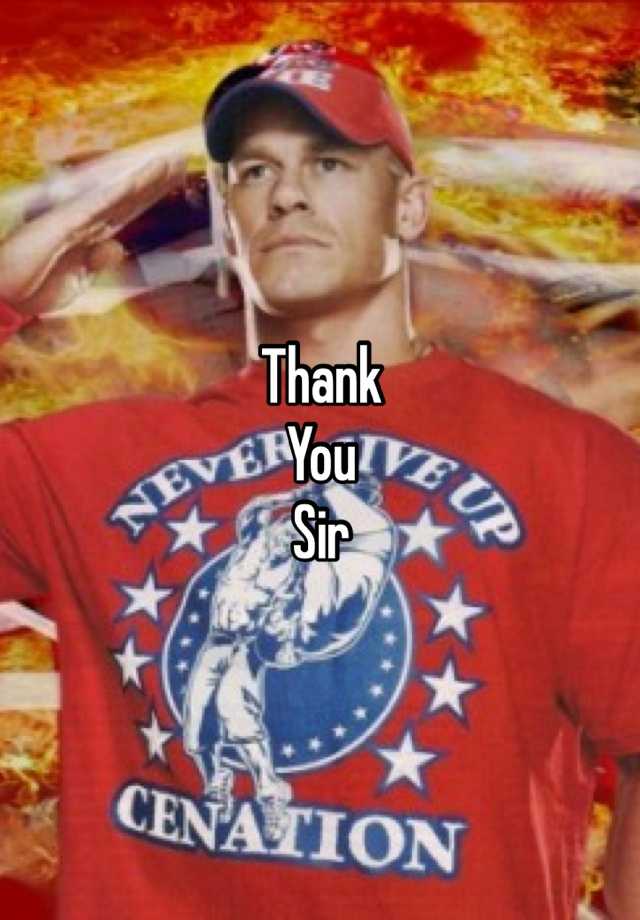 Thank You Sir Means A Lot