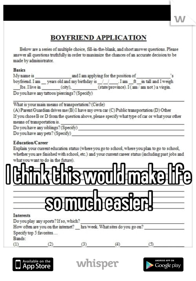 I think this would make life so much easier!