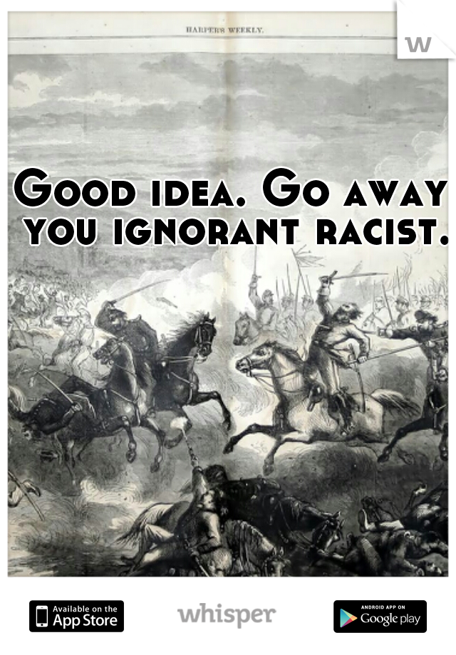 Good idea. Go away you ignorant racist.