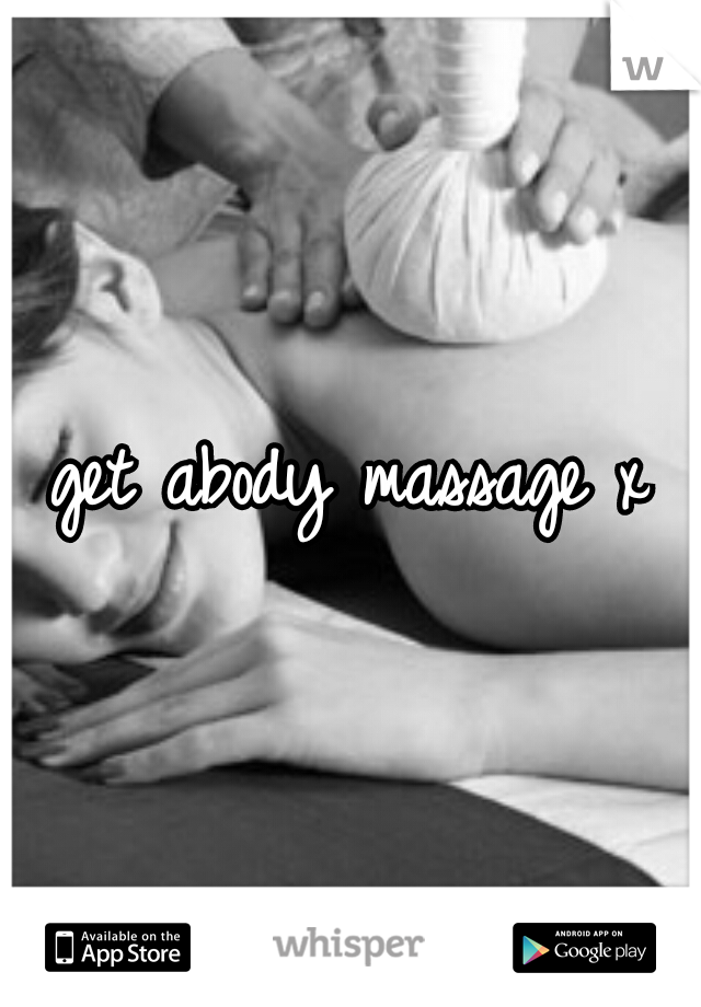 get abody massage x