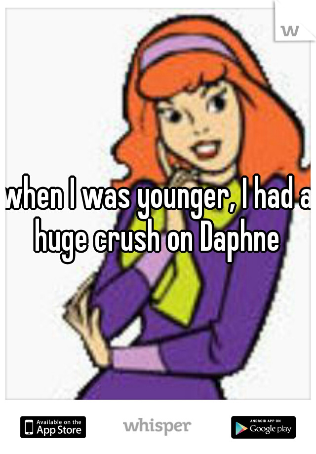 when I was younger, I had a huge crush on Daphne 