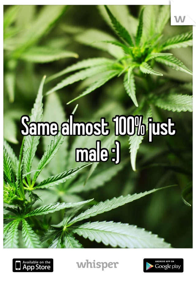 Same almost 100% just male :) 