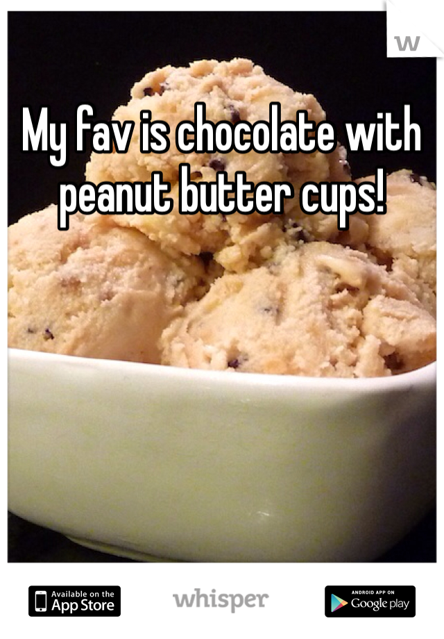 My fav is chocolate with peanut butter cups! 