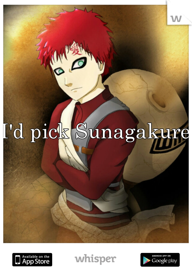 I'd pick Sunagakure