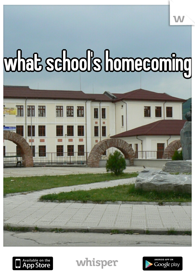 what school's homecoming?