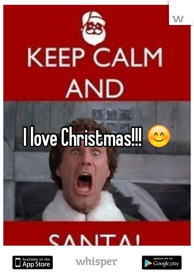 I love Christmas!!! 😊