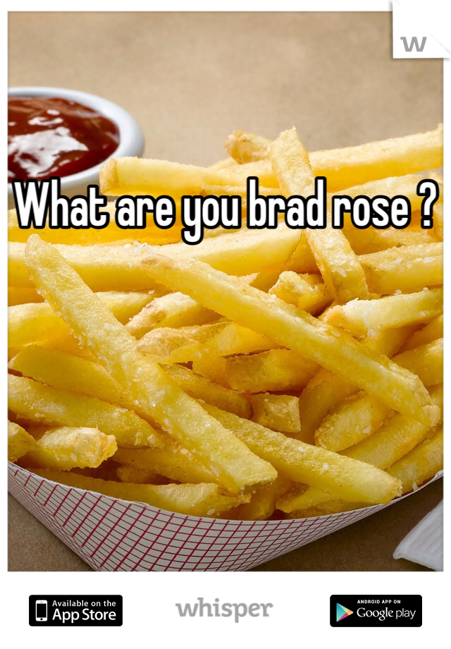 What are you brad rose ?