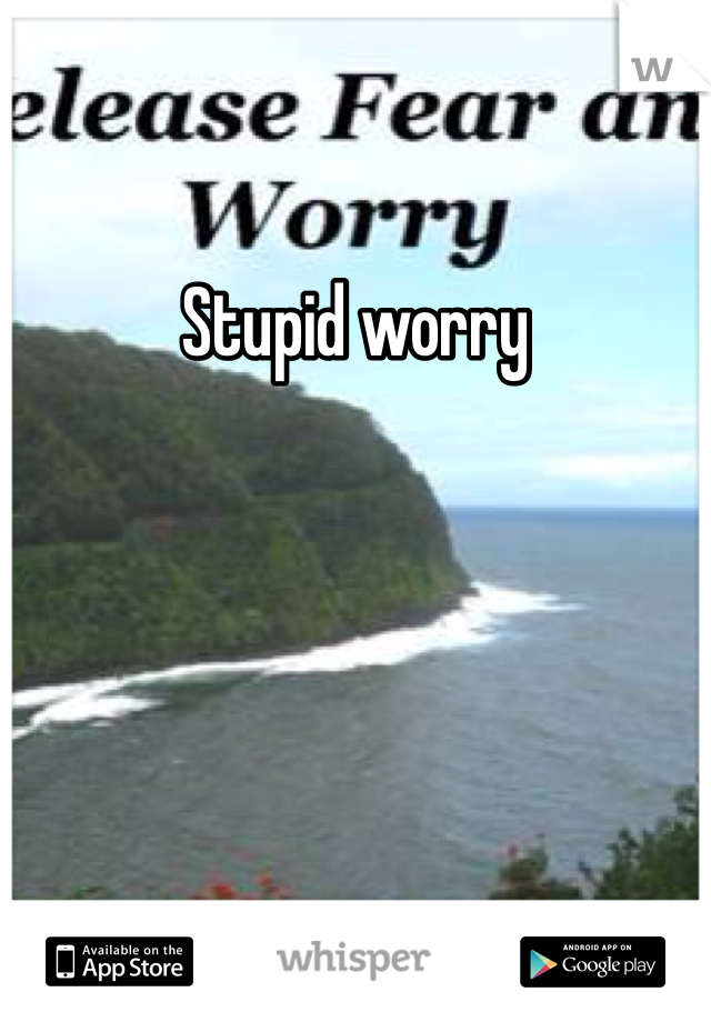 Stupid worry  