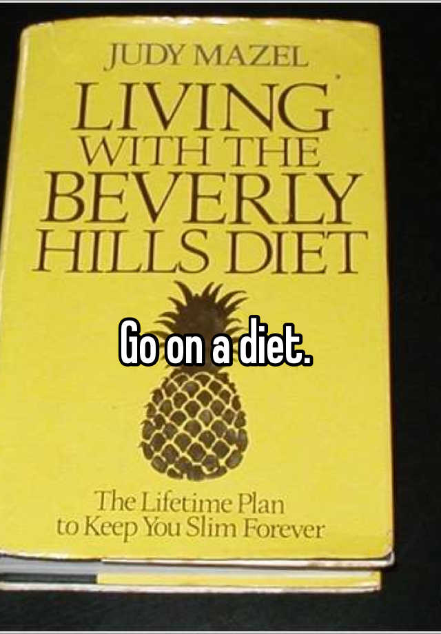 Another Way To Say Go On A Diet