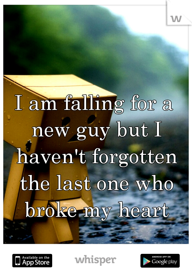 I am falling for a new guy but I haven't forgotten the last one who broke my heart