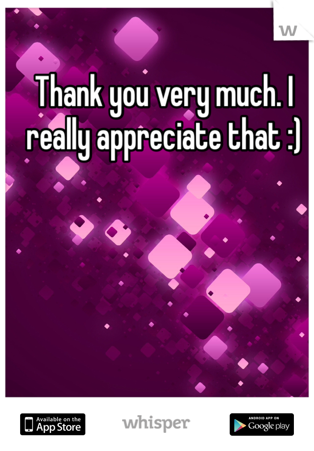 Thank you very much. I really appreciate that :)