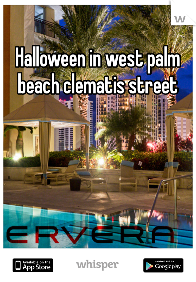 Halloween in west palm beach clematis street