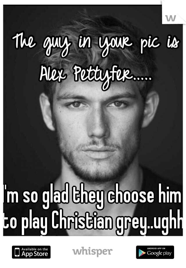 The guy in your pic is Alex Pettyfer.....