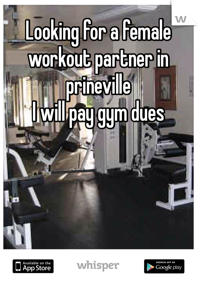 Looking for a female workout partner in prineville
I will pay gym dues