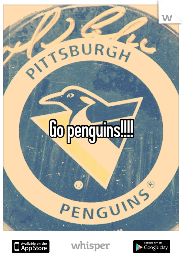 Go penguins!!!! 