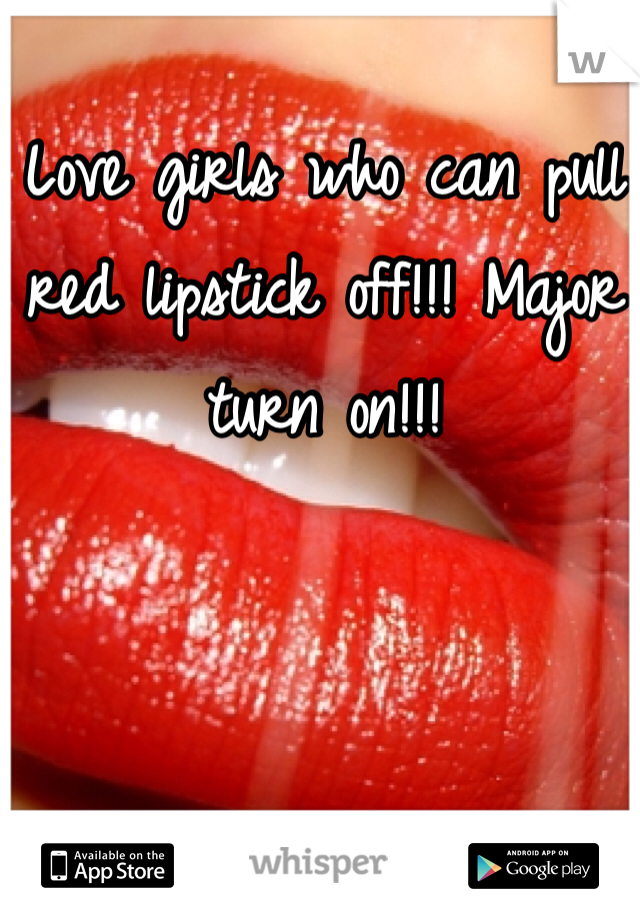 Love girls who can pull red lipstick off!!! Major turn on!!!