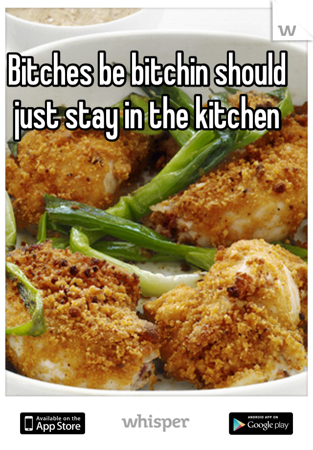 Bitches be bitchin should just stay in the kitchen