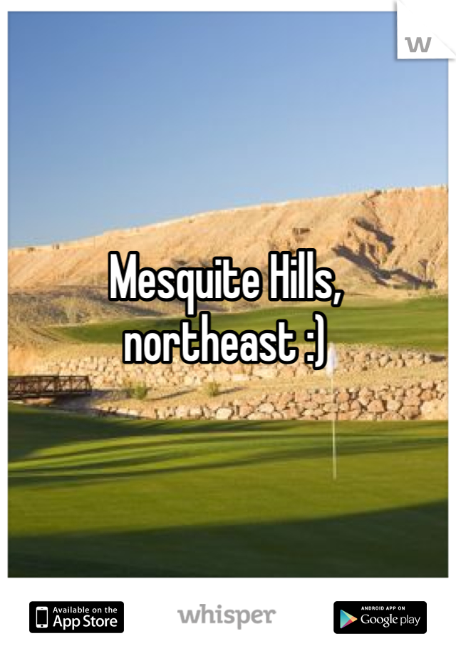 Mesquite Hills, northeast :)