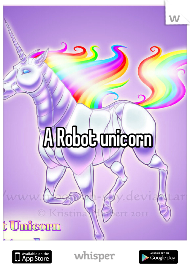 A Robot unicorn