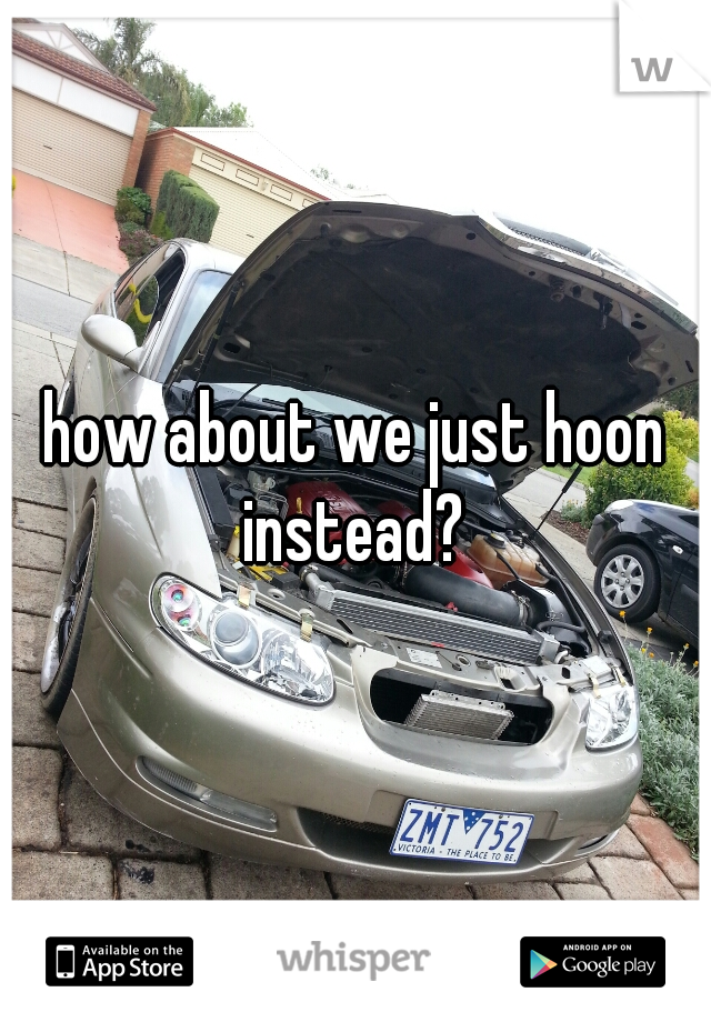 how about we just hoon instead? 
