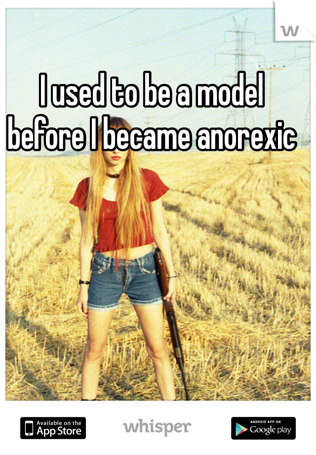 I used to be a model before I became anorexic
