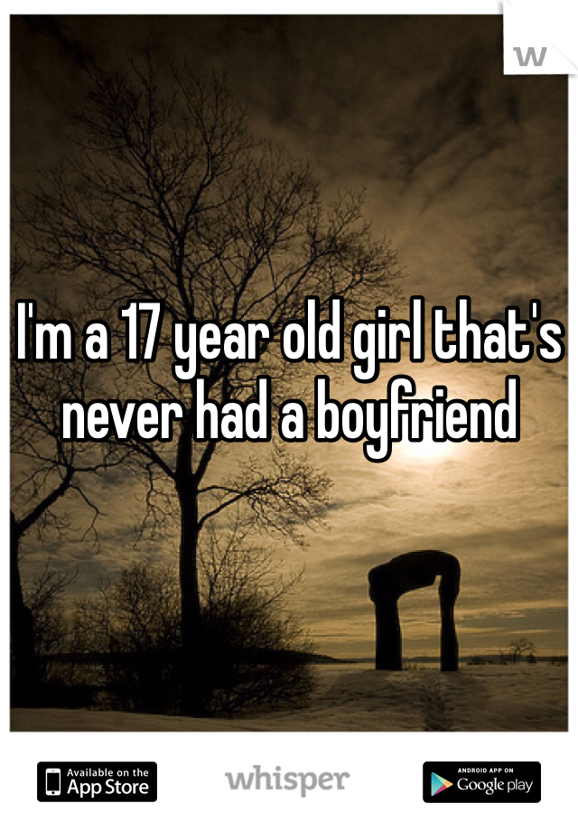 I'm a 17 year old girl that's never had a boyfriend 
