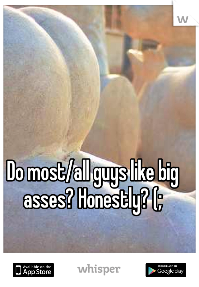 Do most/all guys like big asses? Honestly? (; 